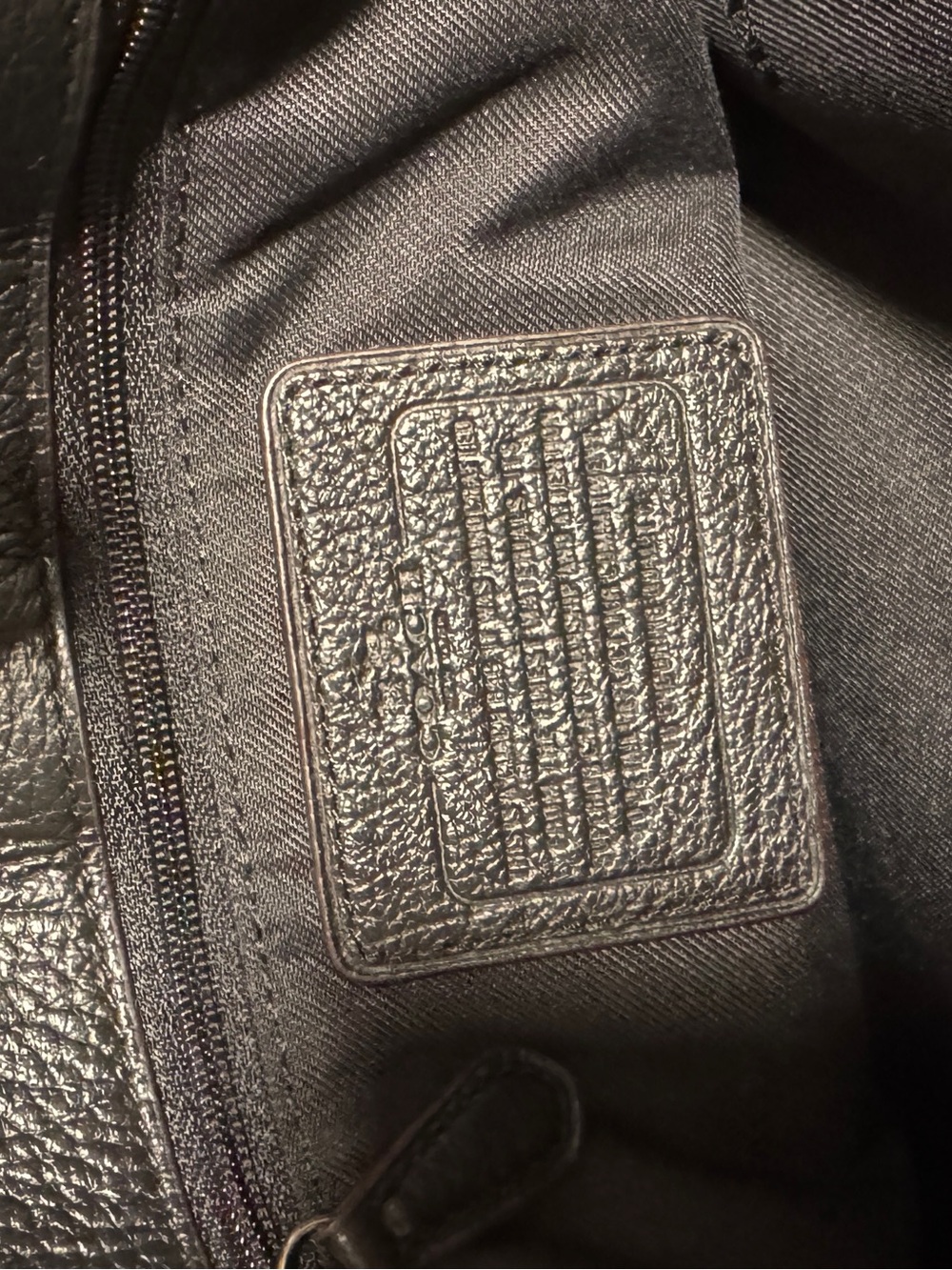 Coach Black and Blue Patchwork Satchel - Picture 8 of 8